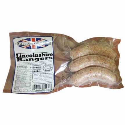 British Grocer Lincolnshire Sausage/Bangers Frozen