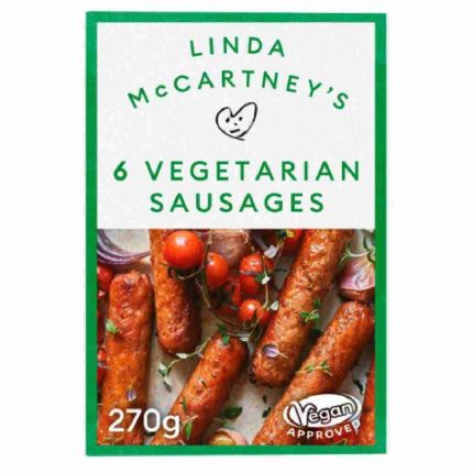 Linda McCartneys 6 Vegetarian Sausages, 300g (Frozen)